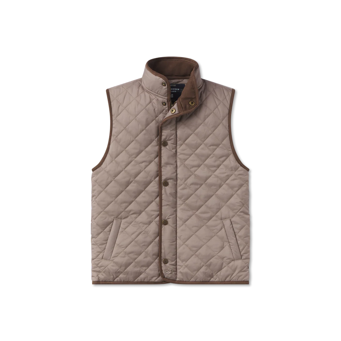 Youth Huntington Quilted Vest - Burnt Taupe