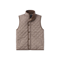 Youth Huntington Quilted Vest - Burnt Taupe